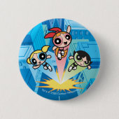 Powerpuff Girls starten in die Luft Button (Vorderseite)