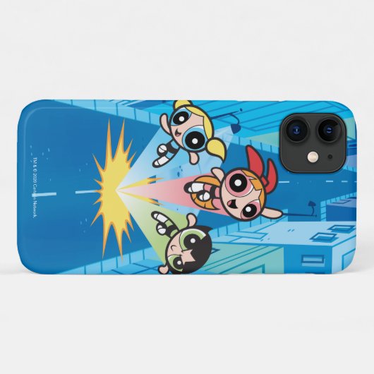 Powerpuff Girls starten in die Luft Case-Mate iPhone Hülle (Rückseite (Horizontal))