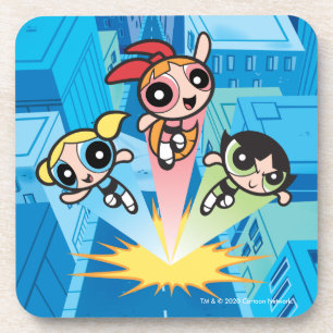 Powerpuff Girls starten in die Luft Getränkeuntersetzer
