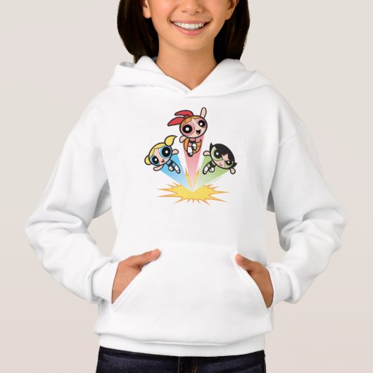 Powerpuff Girls starten in die Luft Hoodie (Vorderseite)