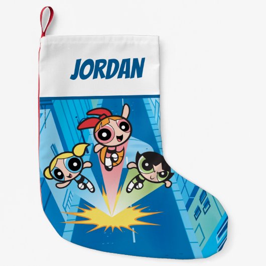 Powerpuff Girls starten in die Luft Kleiner Weihnachtsstrumpf (Vorderseite)