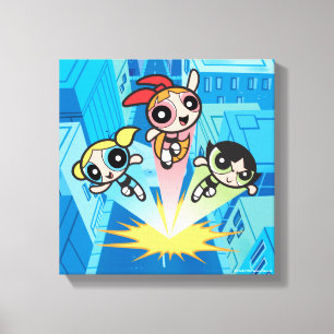 Powerpuff Girls starten in die Luft Leinwanddruck