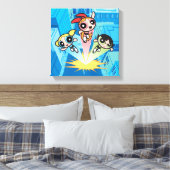 Powerpuff Girls starten in die Luft Leinwanddruck (Insitu (Schlafzimmer))