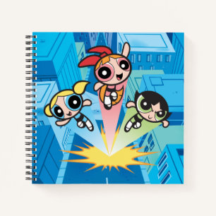 Powerpuff Girls starten in die Luft Notizblock