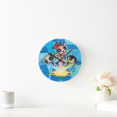 Powerpuff Girls starten in die Luft Runde Wanduhr (Zuhause)