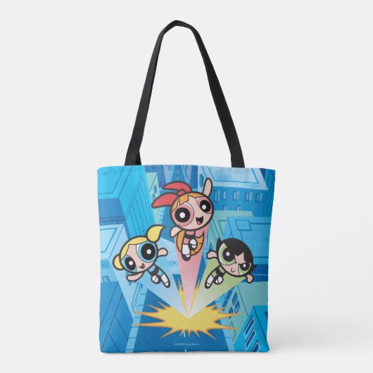 Powerpuff Girls starten in die Luft Tasche (Rückseite)