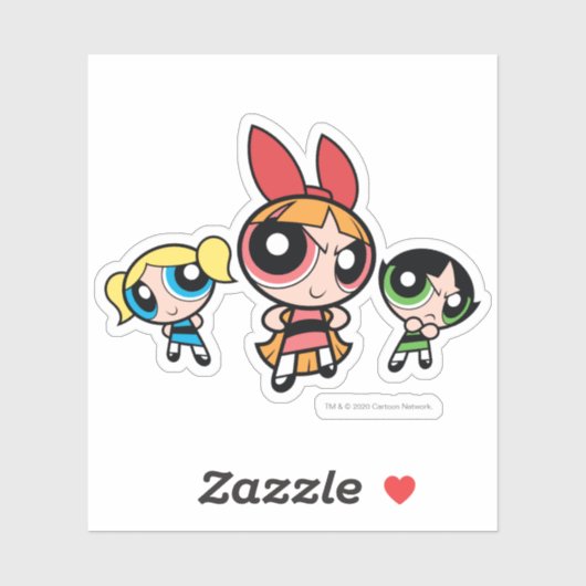 Powerpuff Girls Super Fierce Aufkleber (Blatt)