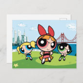 Powerpuff Girls Super Fierce Einladungspostkarte (Vorne/Hinten)