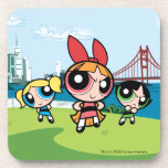 Powerpuff Girls Super Fierce Getränkeuntersetzer<br><div class="desc">Die Powerpuff-Girls | Blossom,  Blasen und Buttercup sind super niedlich und super heftig!</div>
