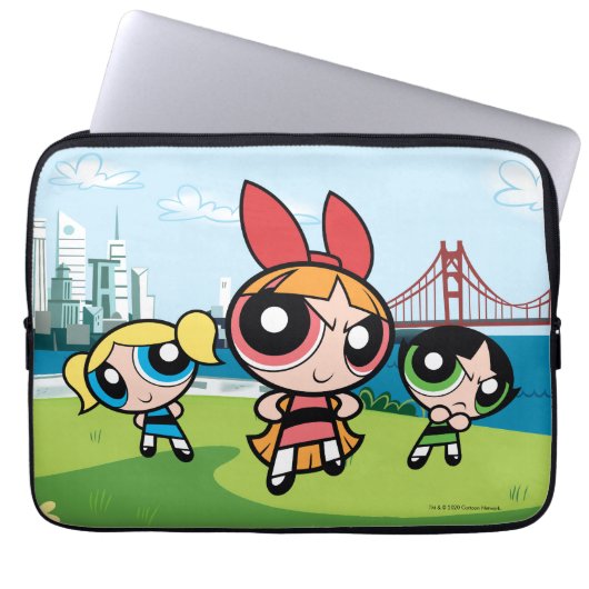 Powerpuff Girls Super Fierce Laptopschutzhülle (Vorderseite)