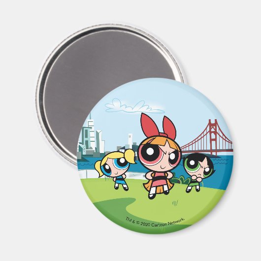 Powerpuff Girls Super Fierce Magnet (Vorderseite/Rückseite)