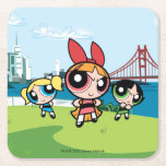 Powerpuff Girls Super Fierce Rechteckiger Pappuntersetzer<br><div class="desc">Die Powerpuff-Girls | Blossom,  Blasen und Buttercup sind super niedlich und super heftig!</div>