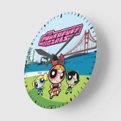 Powerpuff Girls Super Fierce Runde Wanduhr (Winkel)