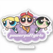 Powerpuff Girls Team Logo Aufkleber (Vorderseite)