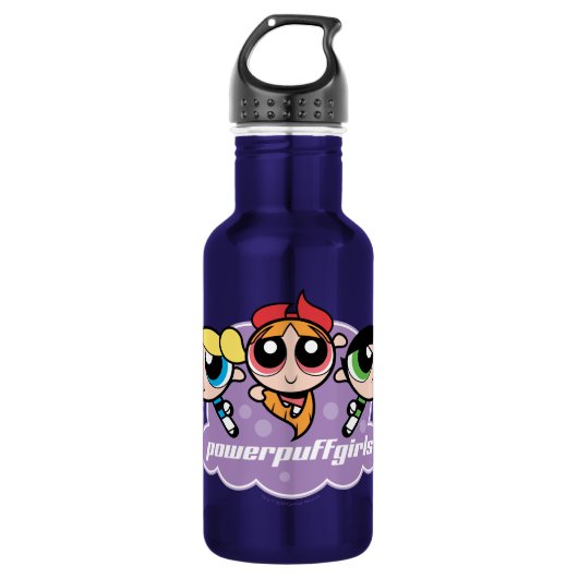 Powerpuff Girls Team Logo Edelstahlflasche (Vorderseite)