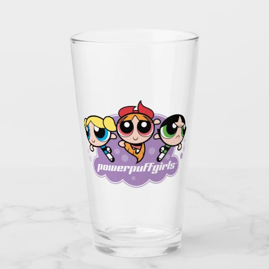 Powerpuff Girls Team Logo Glas (Vorderseite)