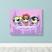 Powerpuff Girls Team Logo Leinwanddruck (Insitu (Holzboden))