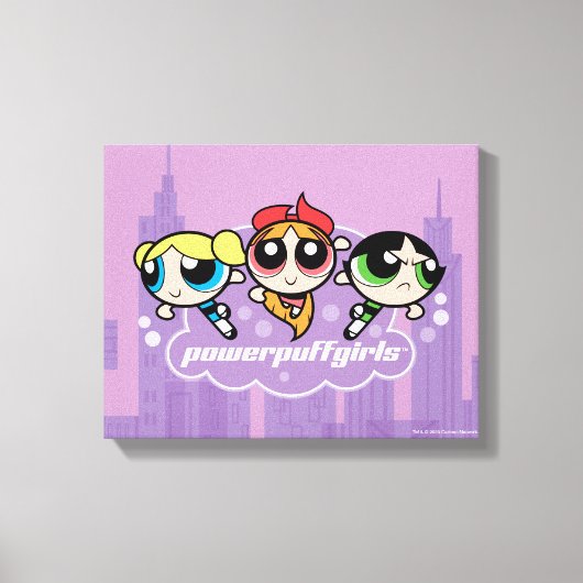 Powerpuff Girls Team Logo Leinwanddruck (Vorderseite)