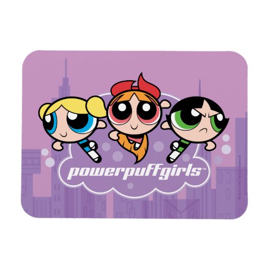 Powerpuff Girls Team Logo Magnet (Horizontal)