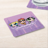 Powerpuff Girls Team Logo Rechteckiger Pappuntersetzer (angewinkelt)