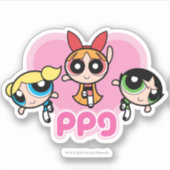Powerpuff Girls Team Phantastisch Aufkleber (Vorderseite)