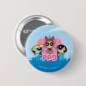 Powerpuff Girls Team Phantastisch Button (Vorne & Hinten)