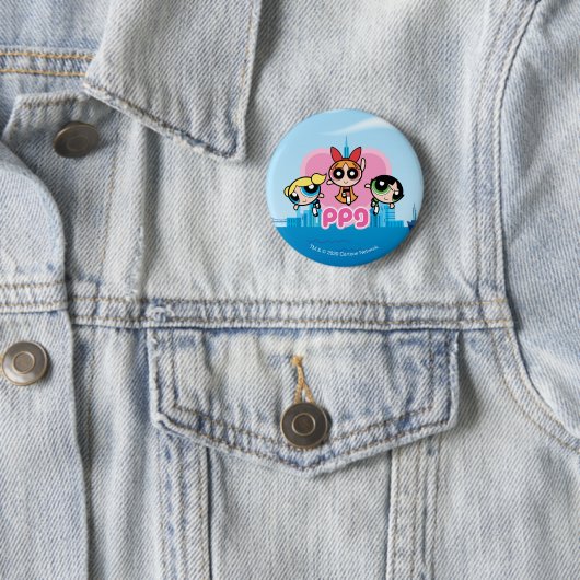 Powerpuff Girls Team Phantastisch Button (Beispiel)