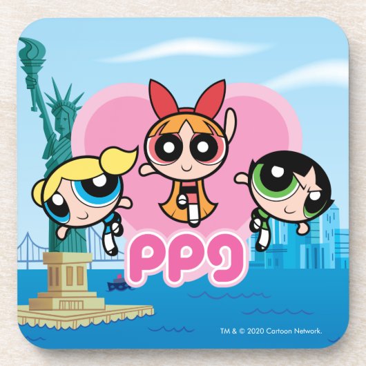 Powerpuff Girls Team Phantastisch Getränkeuntersetzer (Vorderseite)
