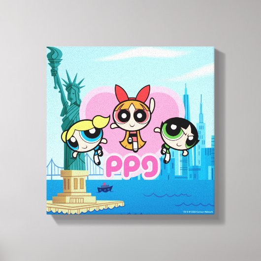 Powerpuff Girls Team Phantastisch Leinwanddruck (Vorderseite)