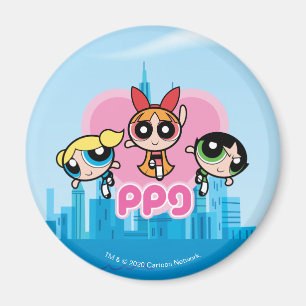 Powerpuff Girls Team Phantastisch Magnet