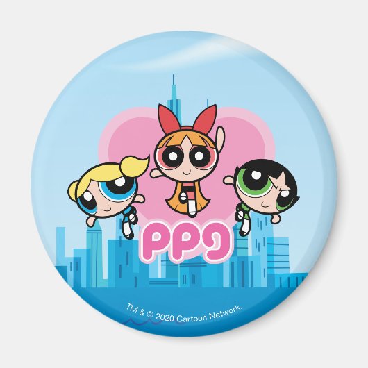 Powerpuff Girls Team Phantastisch Magnet (Vorne)
