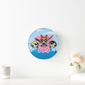 Powerpuff Girls Team Phantastisch Runde Wanduhr (Zuhause)