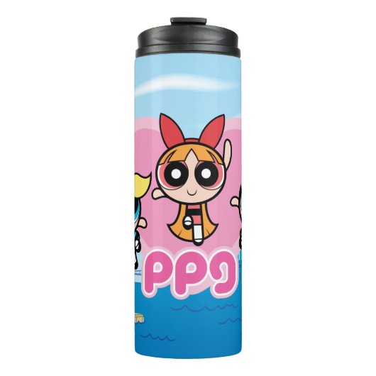 Powerpuff Girls Team Phantastisch Thermosbecher (Vorderseite)