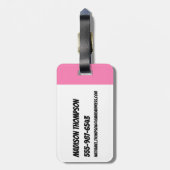 Powerpuff Girls Townsville Pattern Gepäckanhänger (Rückseite vertikal)