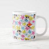 Powerpuff Girls Townsville Pattern Jumbo-Tasse (Rechts)