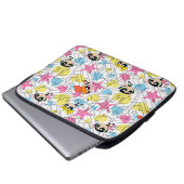 Powerpuff Girls Townsville Pattern Laptopschutzhülle (Vorne Knopf)