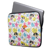Powerpuff Girls Townsville Pattern Laptopschutzhülle (Vorderseite Links)