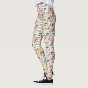 Powerpuff Girls Townsville Pattern Leggings