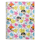 Powerpuff Girls Townsville Pattern Notizblock (Vorderseite)