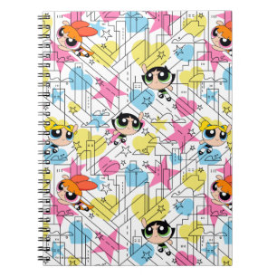 Powerpuff Girls Townsville Pattern Notizblock
