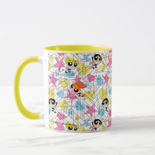 Powerpuff Girls Townsville Pattern Tasse (Links)