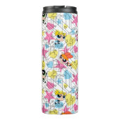 Powerpuff Girls Townsville Pattern Thermosbecher (Rückseite)