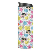 Powerpuff Girls Townsville Pattern Thermosbecher (Nach rechts gedreht)
