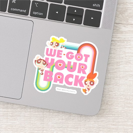 Powerpuff Girls: Wir haben Ihnen den Rücken Got Aufkleber (Detail)