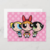 Powerpuff Girls: Zucker, Gewürze und alles Gute Einladungspostkarte (Vorne/Hinten)