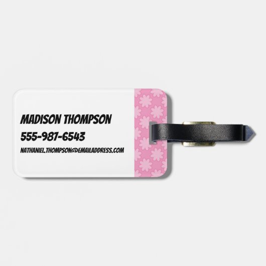 Powerpuff Girls: Zucker, Gewürze und alles Gute Gepäckanhänger (Rückseite horizontal)