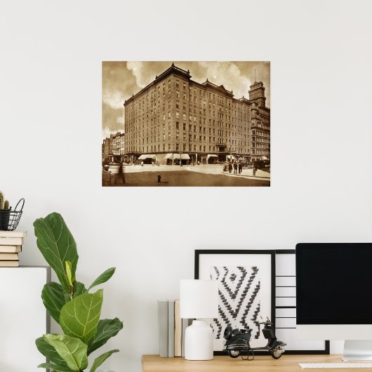 Powers Hotel 1906 Poster (Heimbüro)