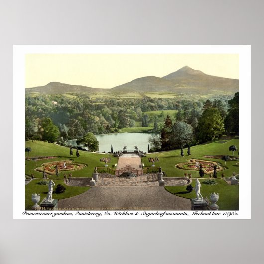 Powerscourt Gardens, Wicklow Irland Poster (Vorne)