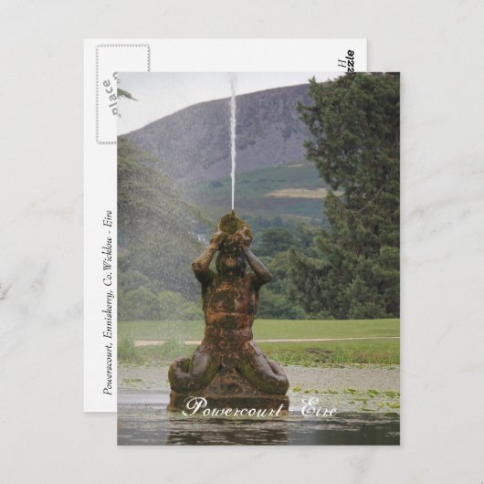 Powerscourt Postkarte (Vorne/Hinten)