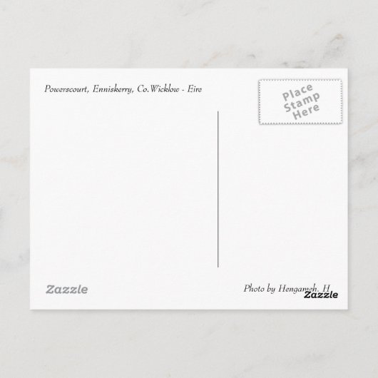 Powerscourt Postkarte (Rückseite)